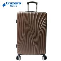 Mala de Viagem Grande CRUZEIRO 30 kg Giratória 360 Rodas Duplas Cadeado Segredo Madureira 1017G