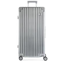 Mala de Viagem Grande Ultra Ampla Policarbonato 4 Rodas Kyoto Trunk Prata