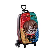 Mala de Viagem Infantil Com Rodinha Harry Potter Casas 3D