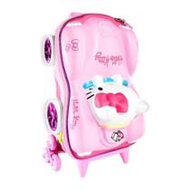 Mala De Viagem Infantil Com Rodinha Hello Kitty 3D Rosa Mala De Viagem Infantil Com Rodinha Hello Kitty 3D Rosa