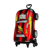 Mala de Viagem Infantil Com Rodinha Turbo Max 3D Vermelha Mala de Viagem Infantil Com Rodinha Turbo Max 3D Vermelha