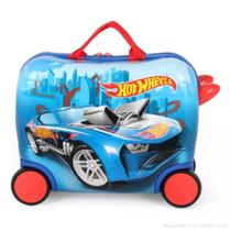Mala de Viagem Infantil com Rodinhas do Hot Wheels Luxcel Mala de Viagem Infantil com Rodinhas do Hot Wheels Luxcel