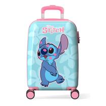 Mala de Viagem Infantil Stitch Verde Juvenil Luxo Luxcel