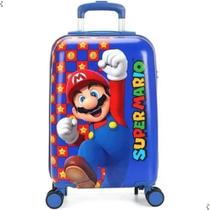 Mala de viagem infantil Super Mario Original 360 - MF10389MO - Luxcel