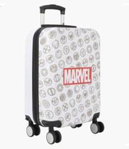 Mala de Viagem Infantil Tamanho P Marvel Branco Luxcel