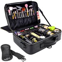 Mala de viagem Makeup Train Gzcz Large 16 em couro PU