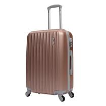 Mala de viagem média 23kg Londres Swiss Move Rose