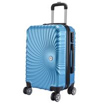 Mala de Viagem Média 65x42x26 Em Abs C/ Rodinhas 360º Azul