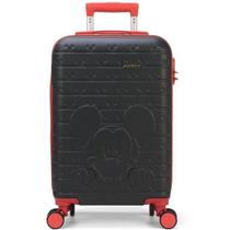 Mala de Viagem Media ABS Rigida Cadeado Mickey Mouse Preta