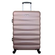 Mala De Viagem Média Abs Yins 21089 Cadeado Embutido Rodas Giro 360º Rosê M Mala De Viagem Média Abs Yins 21089 Cadeado Embutido Rodas Giro 360º Rosê M