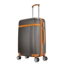 Mala de viagem média Marrom Bruges Swiss Move