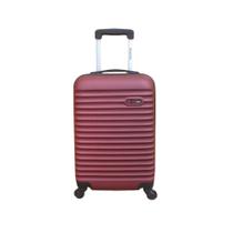 Mala de Viagem Média Preta Azul Vermelha Em ABS Redtec Roma