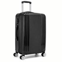 Mala de Viagem Media Rigida Polipropileno Preta 4 Rodas 360 Cadeado 20kg Para Despachar Compras Feira de Moda Lojista Revendedor - Mala de Viagem Media Rigida Polipropileno Preta 4 Rodas 360 Cadeado 20kg Para Despachar Compras Feira de Moda Lojista Revendedor -