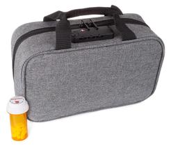 Mala de viagem Medicine RX Safe Medication com TSA Lock Grey