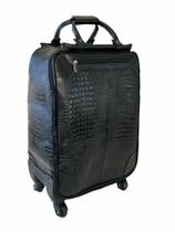 Mala de Viagem Padrão Bordo Em Couro Paris Viccina