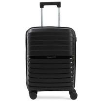 Mala de Viagem Pequena 10 Kg Polipropileno 4 Rodas Rover Preta