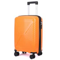Mala de Viagem Pequena 10kg Bordo Rodinhas 360 Polipropileno Cruzeiro 6010M Cor:Laranja