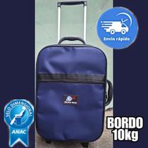 MALA DE VIAGEM PEQUENA 10KG DE BORDO ANAC (1 Peça) PAIVA BAG. AZUL MARINHO