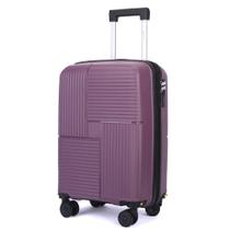 Mala de Viagem Pequena 10kg Rodinhas 360 Polipropileno Rígida Cruzeiro 6009M Cor:Roxo