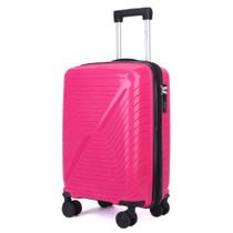 Mala de Viagem Pequena 10kg Rodinhas 360 Polipropileno Rígida Cruzeiro 6010M Cor:Pink
