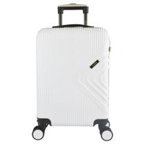 Mala de Viagem Pequena Bordo ABS Rodas Duplas 360 Removíveis Cadeado Cód - YINS - YS21191B - BRANCO Mala de Viagem Pequena Bordo ABS Rodas Duplas 360 Removíveis Cadeado Cód - YINS - YS21191B - BRANCO