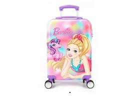 Mala de Viagem Pequena Bordo Barbie Rosa - Luxcel