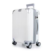 Mala de Viagem Pequena de Bordo 10kg ABS Policarbonato com Expansor Brasil Maloa Branco