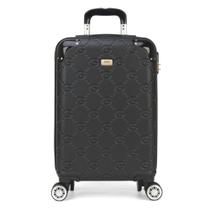 Mala de Viagem Pequena Lion Gash Preto Luxcel MF10388GA Mala de Viagem Pequena Lion Gash Preto Luxcel MF10388GA