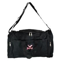 Mala de Viagem Preta Com Bolsos Laterais Alça Ajustável Mala de Viagem Preta Com Bolsos Laterais Alça Ajustável