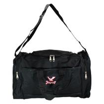 Mala de Viagem Preta Com Bolsos Laterais Alça Ajustável Mala de Viagem Preta Com Bolsos Laterais Alça Ajustável