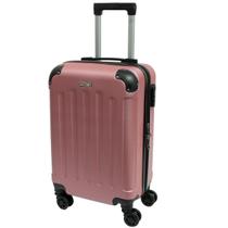 Mala De Viagem Resistente Pequena 10Kg ABS 360 Anac Clavos Rosa