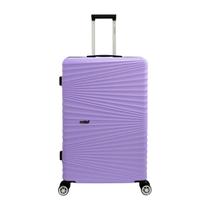 Mala de viagem rígida grande cadeado tsa alça retratil reforçada 4 rodas giratoria dupla 360 graus abs santino