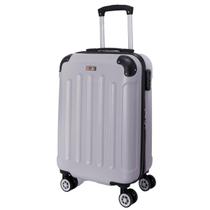 Mala De Viagem Rígida Resistente Pequena 10kg De Mão 360 Anac Clavos Cinza