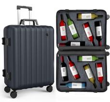 Mala de vinho Boldworks Mala de vinho para aviões 12 garrafas
