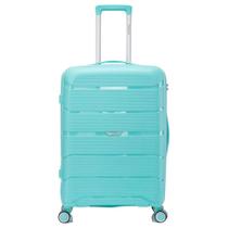 Mala Denlex Grande 4 Rodas Giro 360o Polipropileno Azul 76cm