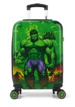 Mala Escola / Viagem Infantil Hulk C/ Cadeado Tam P bordo - MF10335AG - AVENGERS