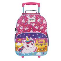 MALA ESCOLAR G C/ RODINHAS Infantil Menina - Unicórnio MALA ESCOLAR G C/ RODINHAS Infantil Menina - Unicórnio