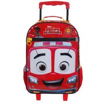 Mala Escolar G C/ Rodinhas + Squeeze 340ml Infantil Menino Flash Equipe de Resgate Disney Mala Escolar G C/ Rodinhas + Squeeze 340ml Infantil Menino Flash Equipe de Resgate Disney