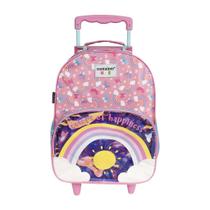Mala Escolar G com Rodinhas Infantil Menina Arco íris Colors Of Happiness Container Kids Mala Escolar G com Rodinhas Infantil Menina Arco íris Colors Of Happiness Container Kids