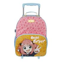 Mala Escolar G com Rodinhas + Squeeze 340ml Infantil Menina Anya Forger Spy x Family Dermiwil