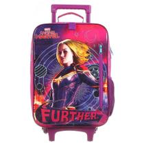 Mala Escolar G Plus C/ Rodinhas - Captain Marvel - Movie Mala Escolar G Plus C/ Rodinhas - Captain Marvel - Movie