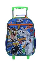 Mala Escolar Infantil G com Rodinhas Looney Tunes Azul Dermiwil