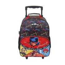 Mala escolar Infantil Menina G c/rodinhas - Miraculous