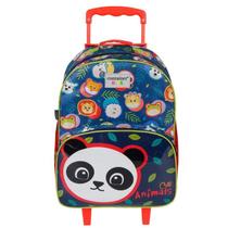 Mala escolar Infantil Unissex G c/rodinhas - Animals