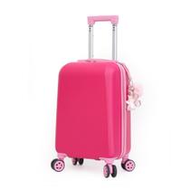 Mala Escolar Infantil Viagem 10kg Abs Rodinha 360 Estojo Animado