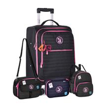 Mala Escolar Luluca Mini Mochila Lancheira e Estojo Box Mala Escolar Luluca Mini Mochila Lancheira e Estojo Box