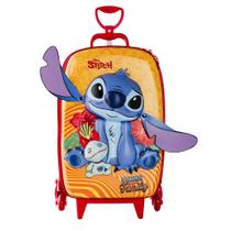 Mala Escolar Rodinhas Stitch Infantil Moldura Interativa 3D Mala Escolar Rodinhas Stitch Infantil Moldura Interativa 3D