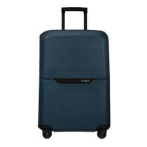 Mala Grande Magnum Eco Samsonite Polipropileno Cadeado Tsa 4 Rodas Duplas Giro 360 Azul MarinhoG Mala Grande Magnum Eco Samsonite Polipropileno Cadeado Tsa 4 Rodas Duplas Giro 360 Azul MarinhoG