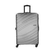 Mala Grande para Viagem Abs American Tourister Tesa By Samsonite Cadeado Integrado Rodas 360 Prata