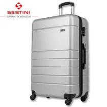 Mala Grande Sestini 23kg/32kg Super Espaçosa e ABS Resistente Para Despachar, Rodas 360 Graus, Produto Original com Garantia Vitalícia 75x50x29cm Mala Grande Sestini 23kg/32kg Super Espaçosa e ABS Resistente Para Despachar, Rodas 360 Graus, Produto Original com Garantia Vitalícia 75x50x29cm